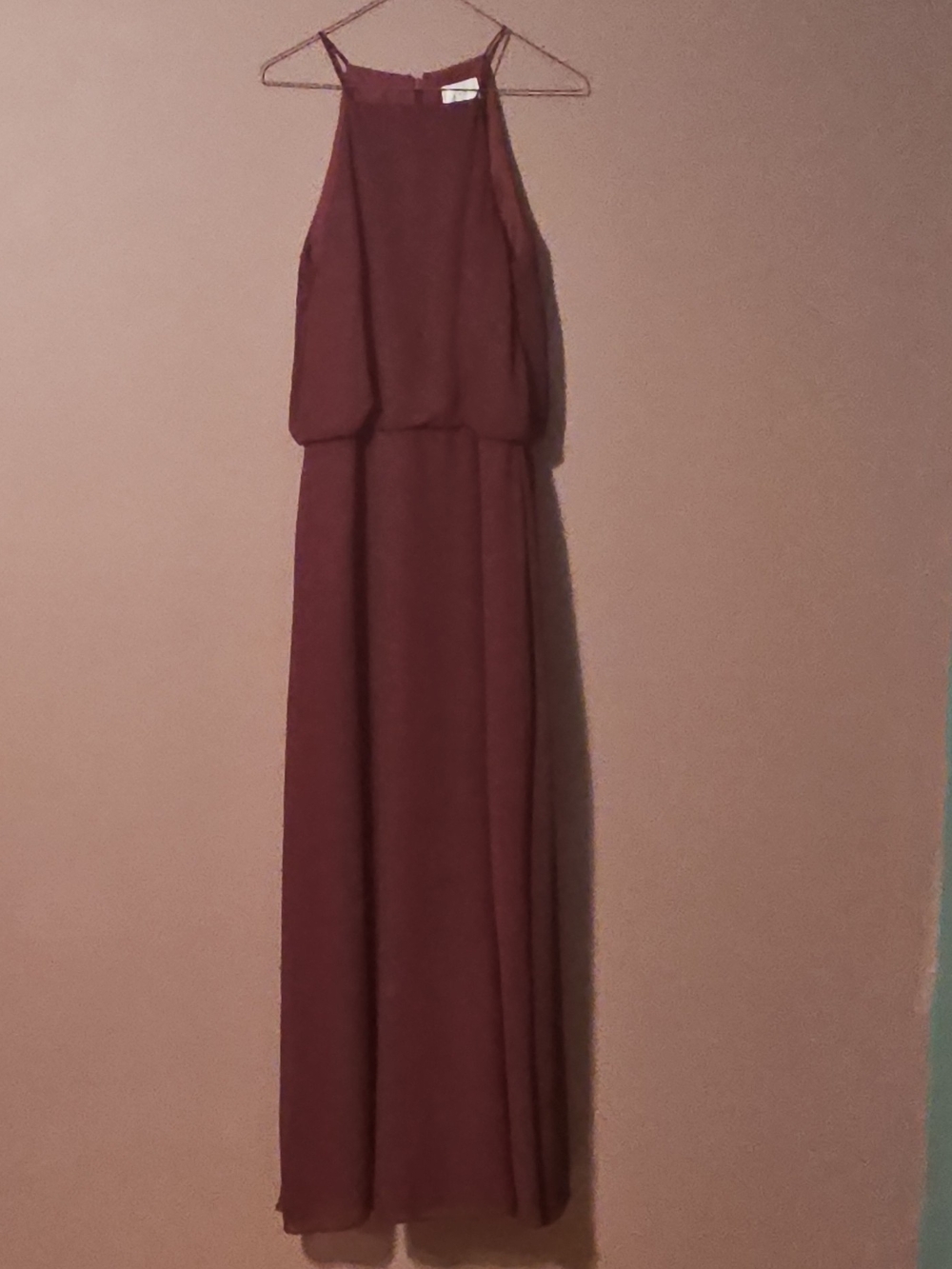 Bill Levkoff Sleeveless Maxi Dress in Burgundy